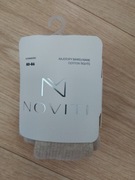 Rajstopy bawełniane prążek beżowe - rozmiar 80/86