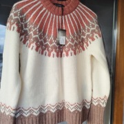 Sweter norweski Jotunheim z wełny merino NOWY