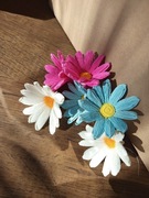 Kwiaty z bibuły krepy margerytki rumianki komplet 10 szt