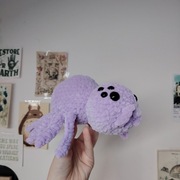 Pająk na szydełku pluszak zabawka Halloween 