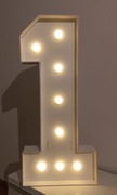 Jedynka 1 cyfra LED dekoracja na roczek / imprezę / przyjęcie