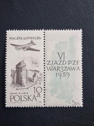 956 PW1 Zn.W. 2 ** 65-lecie ruchu filatel. 1959
