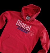 DIESEL  oryginalna czerwona bluza z kapturem rozmiar  S, M