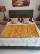 Koc gruby z polskiej wełny czesankowej Merino 