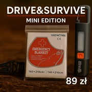 Drive&Survive – Mini Edition | Latarka +Koc NRC + Brelok Paracord