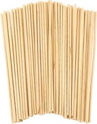 Drewniane okrągłe pręty patyki 100szt
