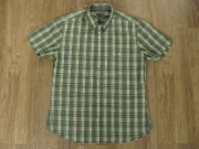 Koszula męska H&M, M, krótki rękaw, k.zielono-żółty, 100% bawełna, st. bdb