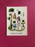 MARIA ŁUSZCZKIEWICZ-JASTRZĘBSKA - POCZTÓWKA - „WIELKANOC” - 1963 rok