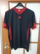 Adidas koszulka męska sportowa Climalite czarno czerwona rozmiar L