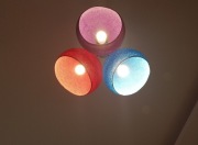 Żyrandol KULE kolorowe