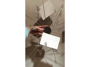 Nowy Wieszak na zdjęcia na ścianę z lustrzanym środkiem