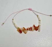 Bransoletka BOHO | Kamień Naturalny Agat/Karneol | Handmade | Prezent