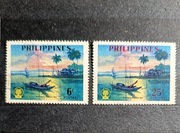 Zachód słońca nad Zatoką Manilską. Filipiny 1960 r