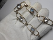 Piękna  Stara Bransoletka  ze srebra, srebro, waga 13,9 g, długość 19 cm   