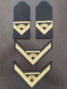 Stopień wojskowy. Komplet galowy MW: pagon, dystynkcja - chorąży marynarki