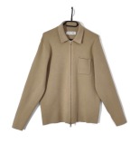 Sweter Kardigan Rozpinany Zamek Beżowy Samsøe Samsøe |R. L