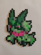 Meowscarada Pokemon z koralików do prasowania żółty