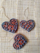 Figurki serduszka pierniczki masa solna Walentynki