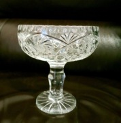 Piękny kryształ kielich bombonierka ala cukiernica z PRL lata 70 te