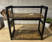 loftowy regał z 2 półkami organizer kuchenny