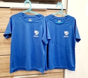 Bluzki sportowe chłopięce z krótkim rękawem t-shirty 140 cm bliźniaki