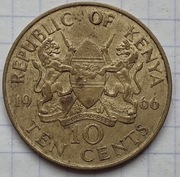 #2462 Kenia 10 centów 1966