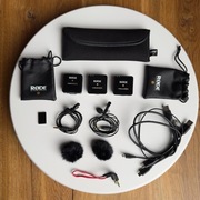 RODE Wireless GO II | Stan bardzo dobry | Folia na ekranach | Zestaw