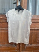 Massimo Dutti nowa koszulka shirt jasny khaki bawełna