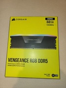 NOWE CORSAIR VENGEANCE RGB 32 GB (2x16 GB) DDR5 DRAM 7200 MHz CL34