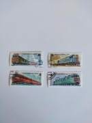 ZSRR lokomotywy i elektrowozy zestaw 4 znaczków (1982)