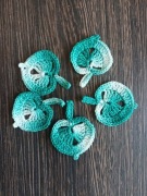 Listki liście na szydełku kordonek zestaw 