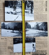 Fotografie PRL trylinka układanie nawierzchni 