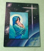 Matka Boża z Dzieciątkiem-duża ikona podwójna