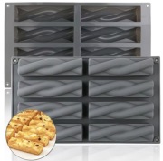 Kształt DŁUGI SKRĘCONY PASEK 8gn forma 30*17.2*3.2 do Pieczenia Monoporcje 