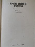 Stachura Edward Powieści, 1984
