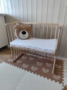 Dostawka drewniana, lozeczko dzieciece