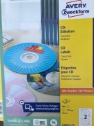Etykiety na płyty AVERY ZWECKFORM CD Ø 117 mm,L6043