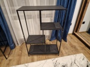 Regał wolnostojący 77cm Czarny