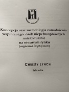 Koncepcja oraz metodologia zatrudniania wspieranego osób niepełnosprawnych 