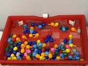 Puzzle Układanka Grzybki Montessori Walizka 120 el Guzikowa Mozaikai