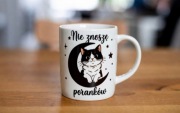Smieszny prezent dla kociarzy kubek dla wielbicieli kotow kot na kubku