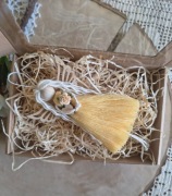 Aniołek Anioł stróż mini makrama zawieszka 