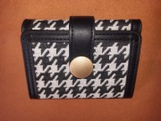 Portfel damski w pepitke, stylowy