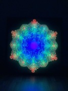 Obraz Mandala LED Liściasta 1x1m