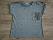 Bluzka koszulka t-shirt krótki rękaw MalaMi rozm. 122/128 7/8 lat