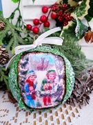 Bombka medalion 9 cm wyprzedaż