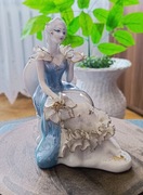 Kobieta dama na krześle porcelana zabytkowa ARPO Rumunia PRL Vintage