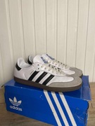 Używane buty damskie adidas samba og białe skórzane 36 2/3