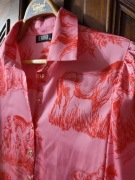 Koszula EMO różowa wzór Vintage Retro 36