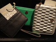 Anne Klein dwa portfele duży  z odpiną rączką +  srebrny gratis etui Tchibo